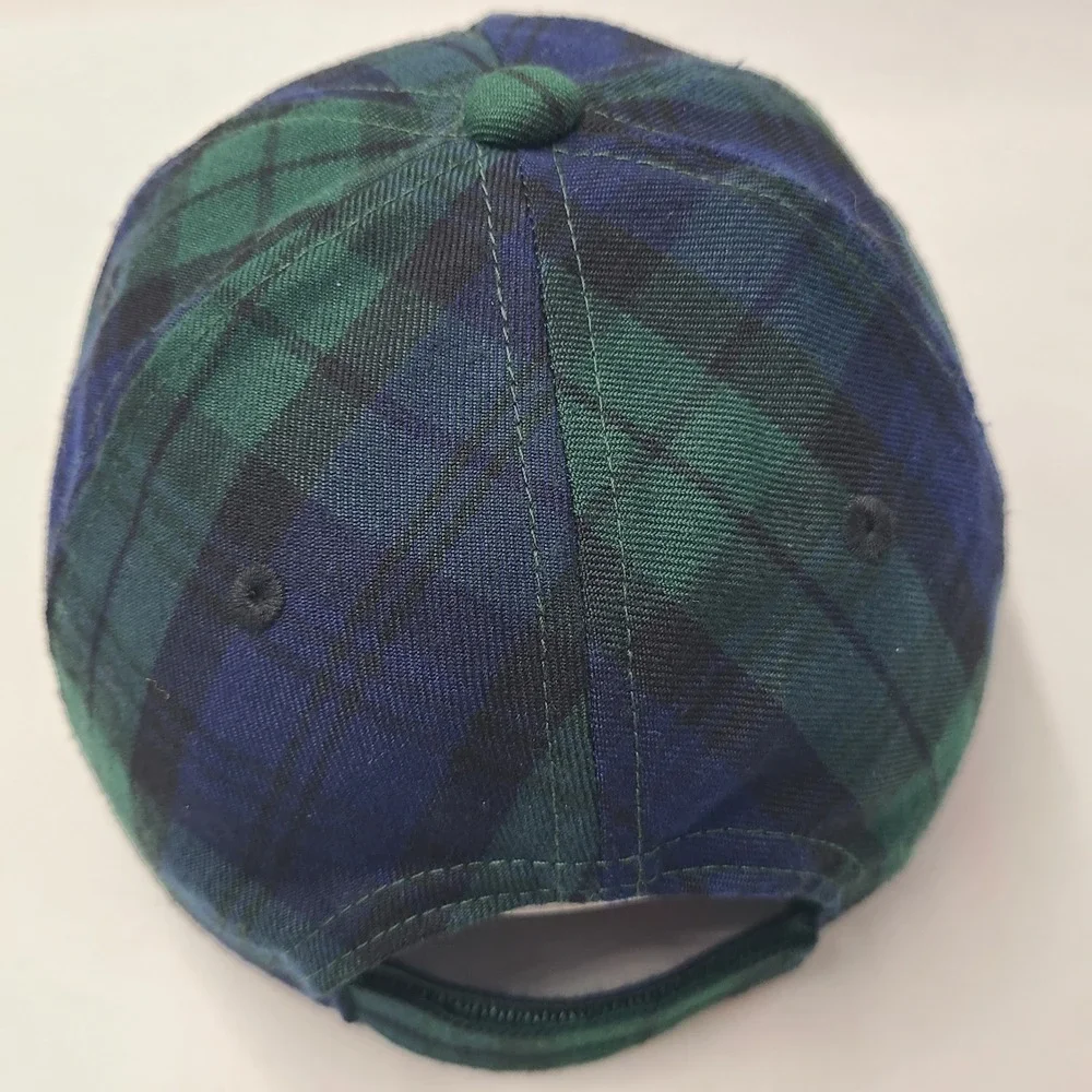 Mickey Mouse Hat‎ Adjustable Disney Blue Green Black Plaid 1928 Logo Casual Men